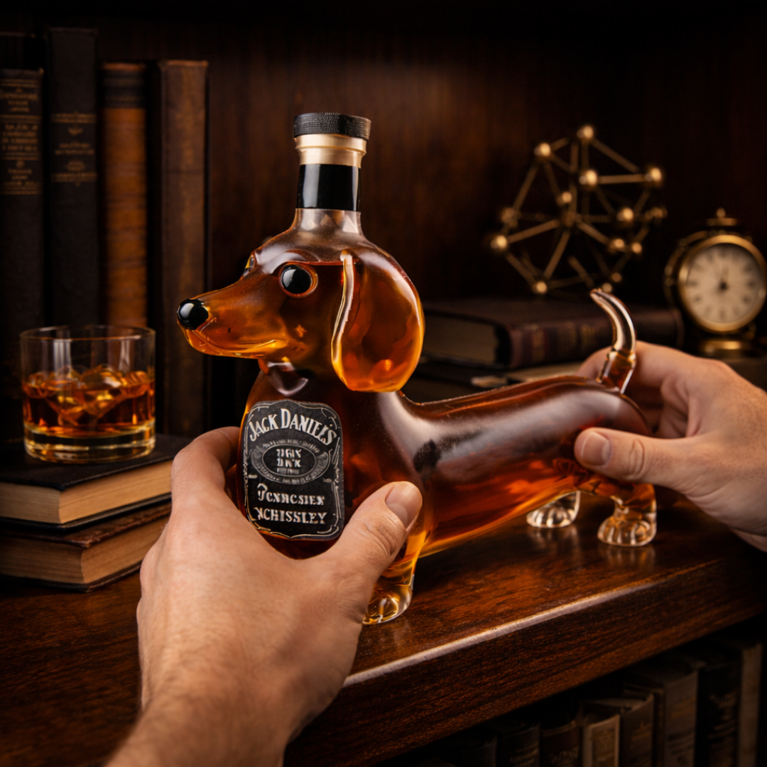 Jack Daniel's Whisky Fles - Teckel Editie