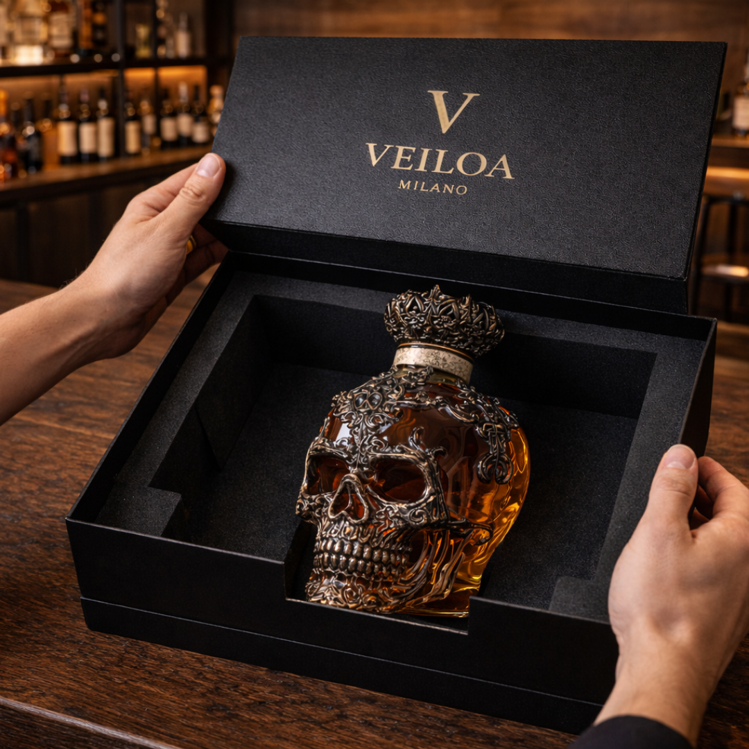 Whisky Fles - Skulls Editie