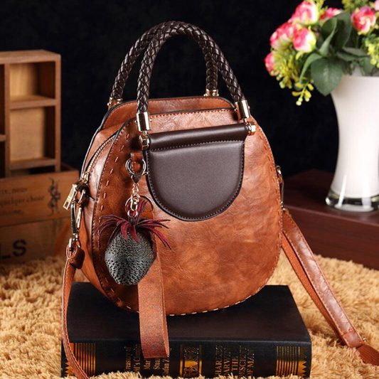 Vera - Strakke Leren Schoudertas