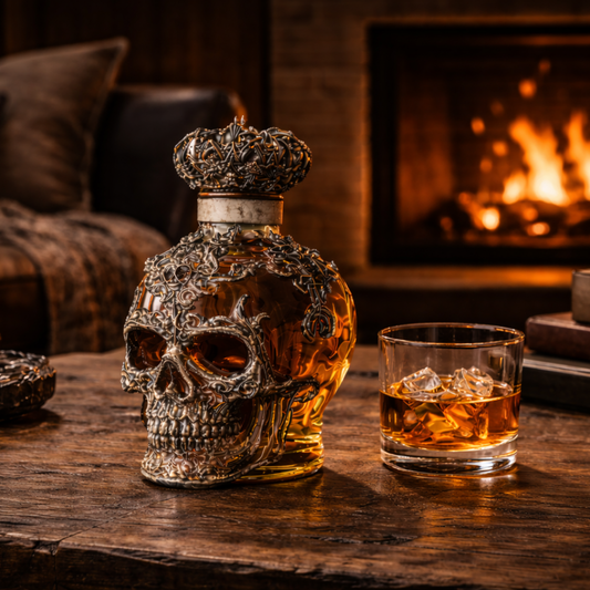 Whisky Fles - Skulls Editie