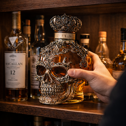 Whisky Fles - Skulls Editie