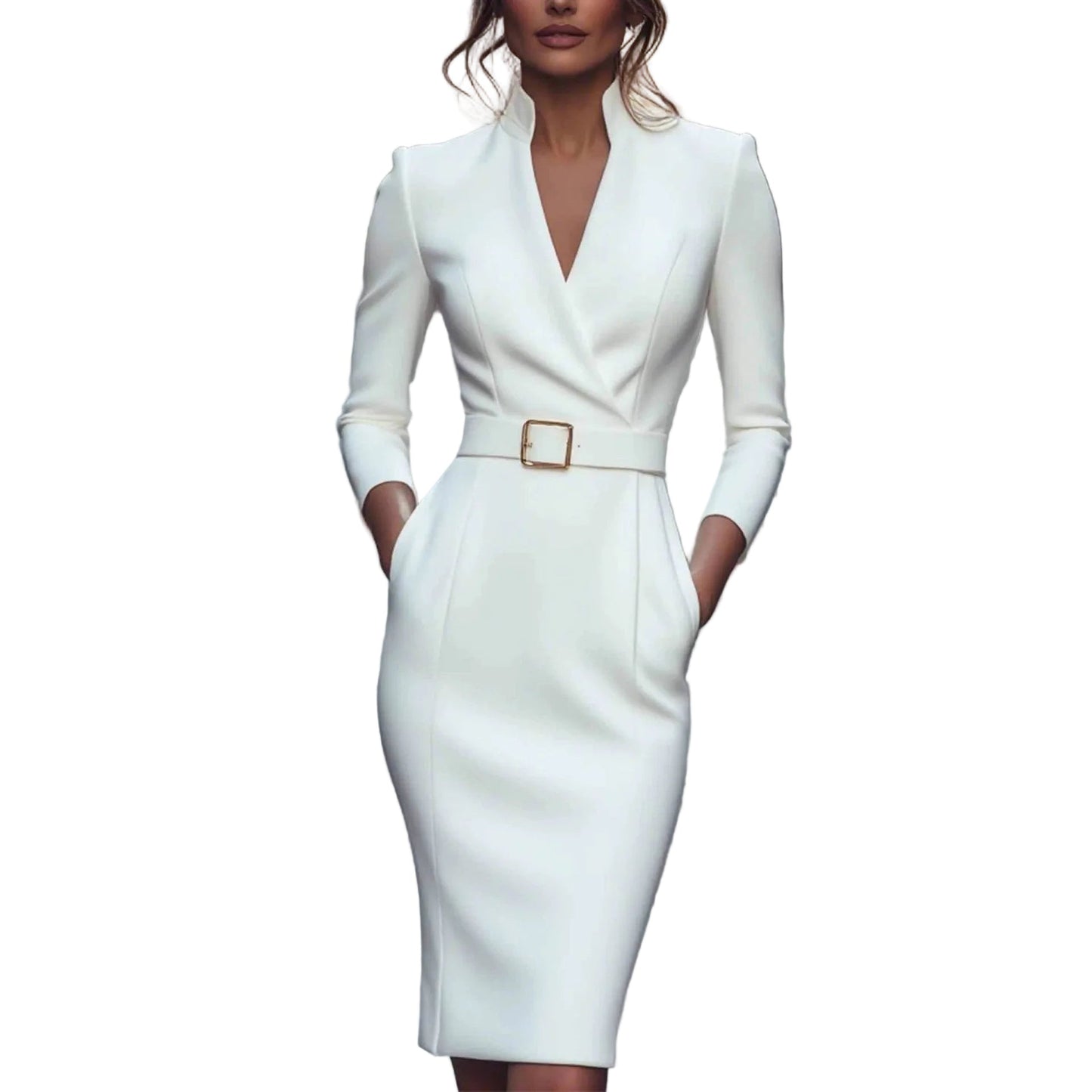 Mona | Jurk met ceintuur